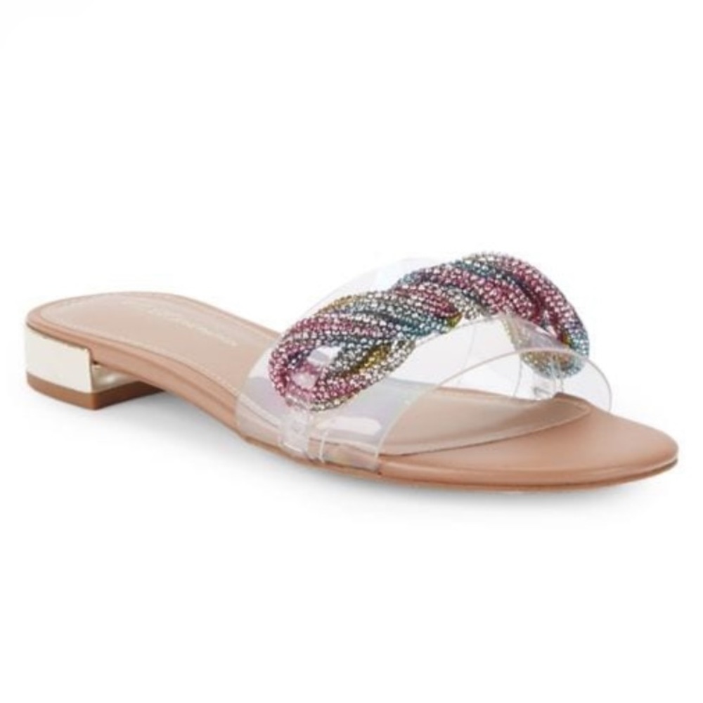 BCBG generation Darli embellished bow front sandals